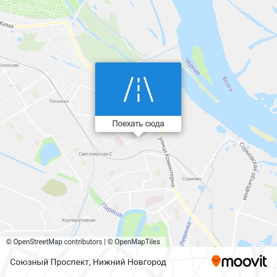Карта Союзный Проспект