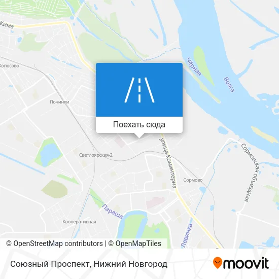 Карта Союзный Проспект