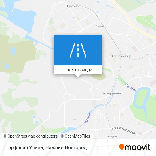 Карта Торфяная Улица