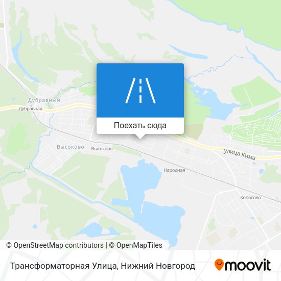 Карта Трансформаторная Улица