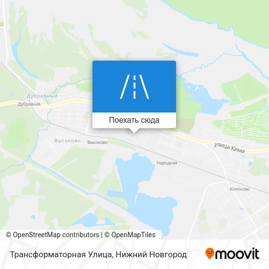 Карта Трансформаторная Улица
