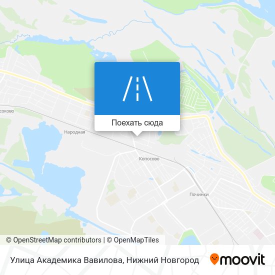 Карта Улица Академика Вавилова