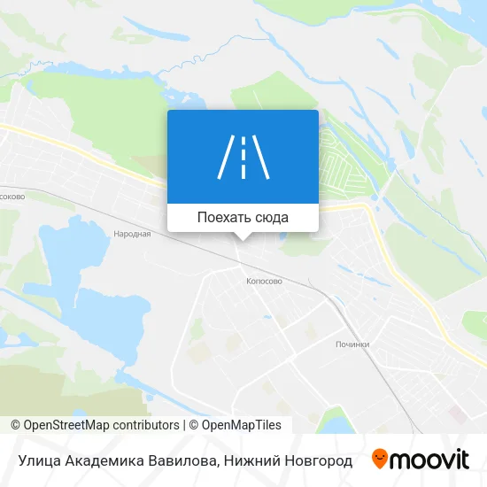 Карта Улица Академика Вавилова