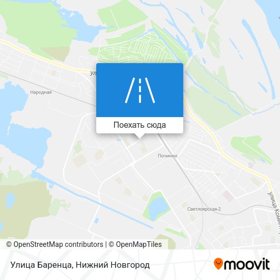 Карта Улица Баренца