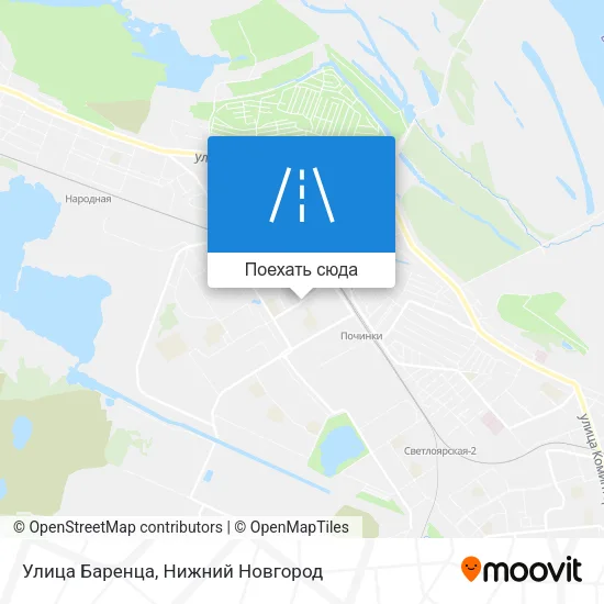 Карта Улица Баренца