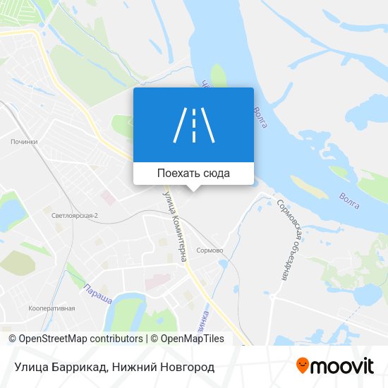 Карта Улица Баррикад