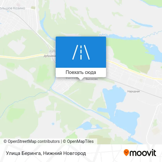 Карта Улица Беринга