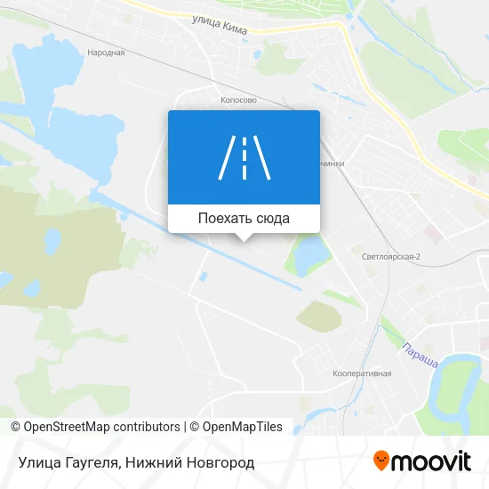 Карта Улица Гаугеля