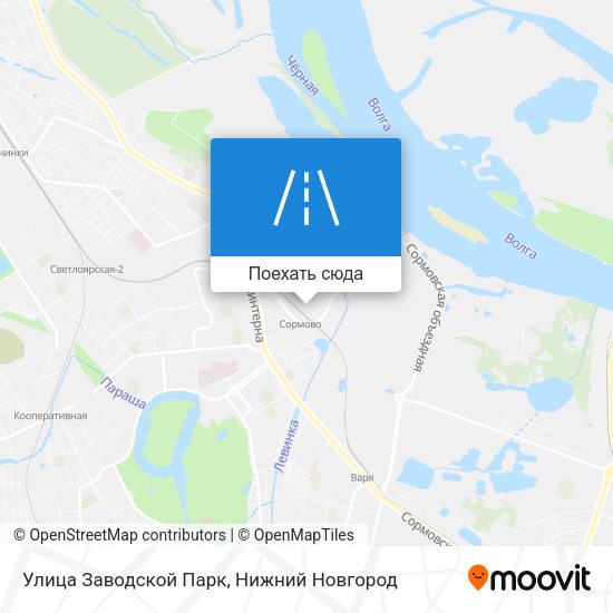 Карта Улица Заводской Парк