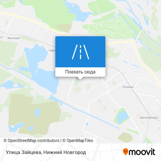 Карта Улица Зайцева