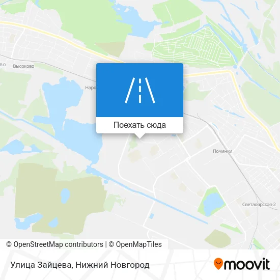 Карта Улица Зайцева