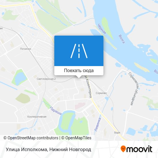 Карта Улица Исполкома