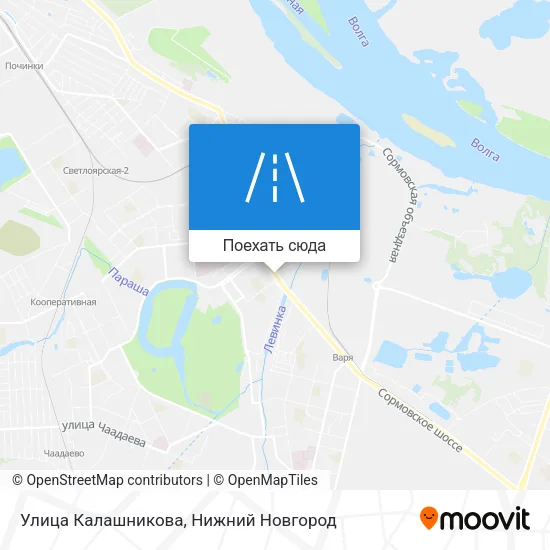 Карта Улица Калашникова