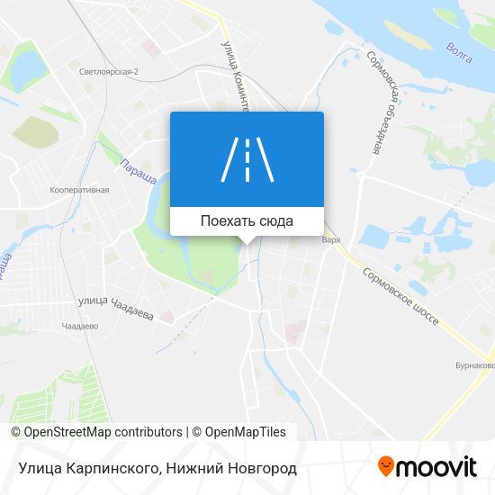 Карта Улица Карпинского