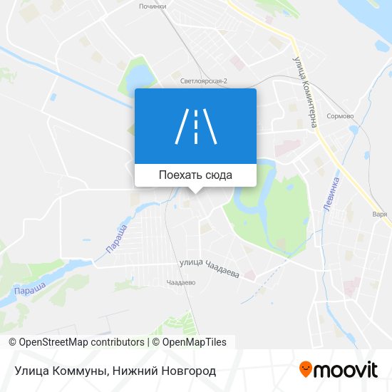 Карта Улица Коммуны