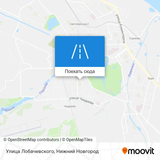 Карта Улица Лобачевского