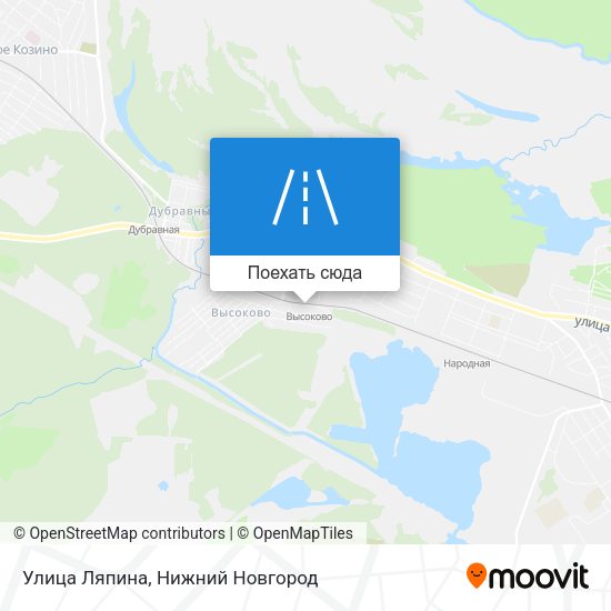 Карта Улица Ляпина