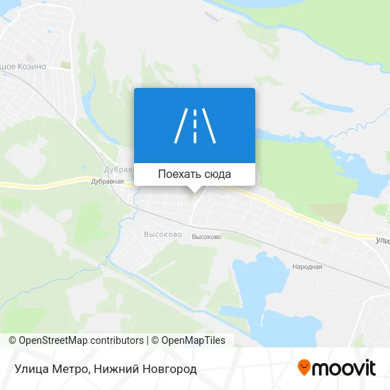 Карта Улица Метро