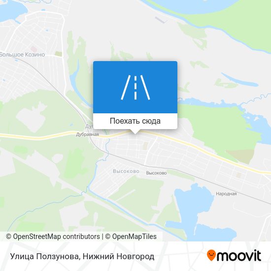 Карта Улица Ползунова