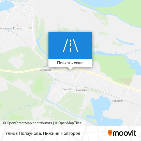 Карта Улица Ползунова
