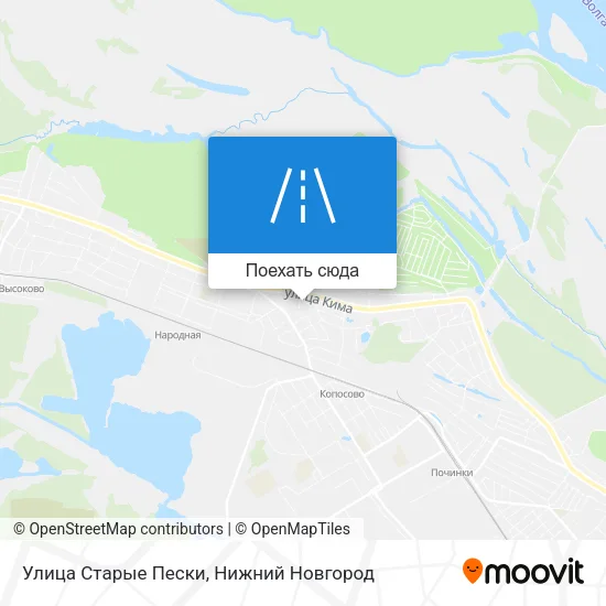 Карта Улица Старые Пески