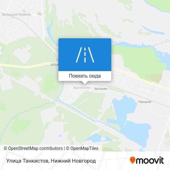 Карта Улица Танкистов