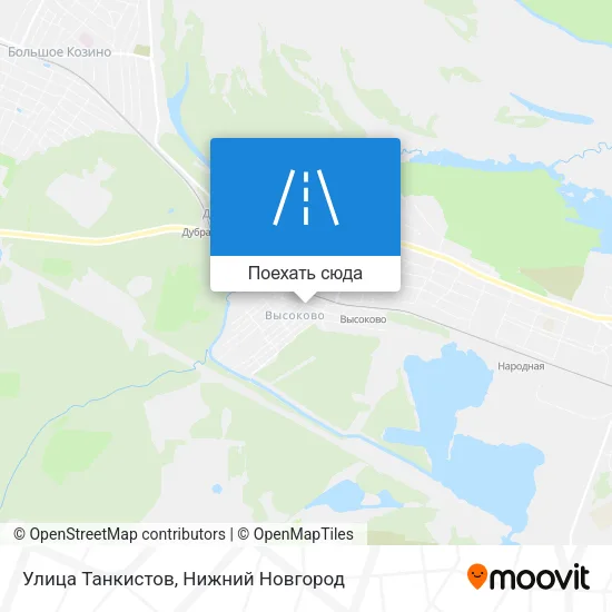 Карта Улица Танкистов