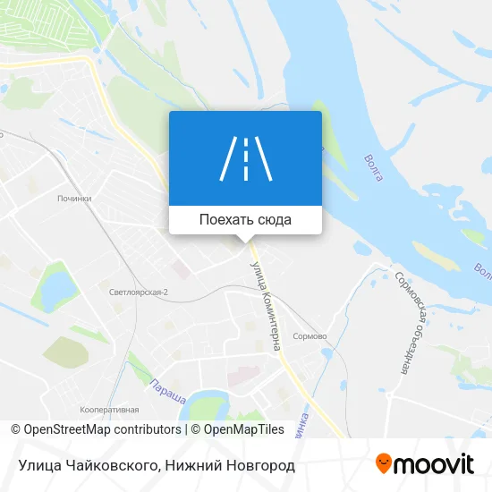 Карта Улица Чайковского