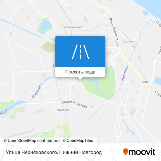 Карта Улица Черняховского