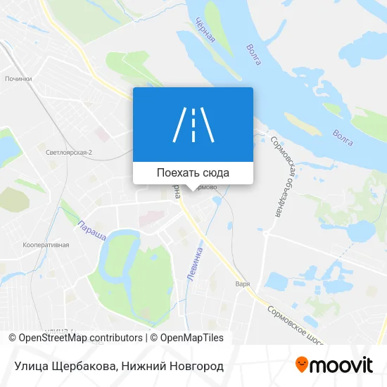 Карта Улица Щербакова
