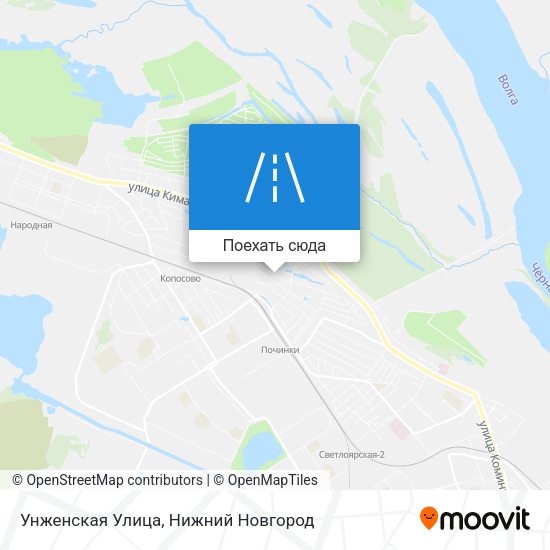 Карта Унженская Улица