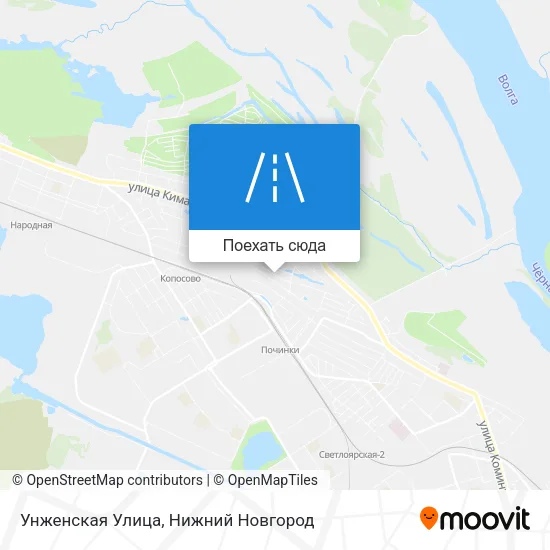 Карта Унженская Улица