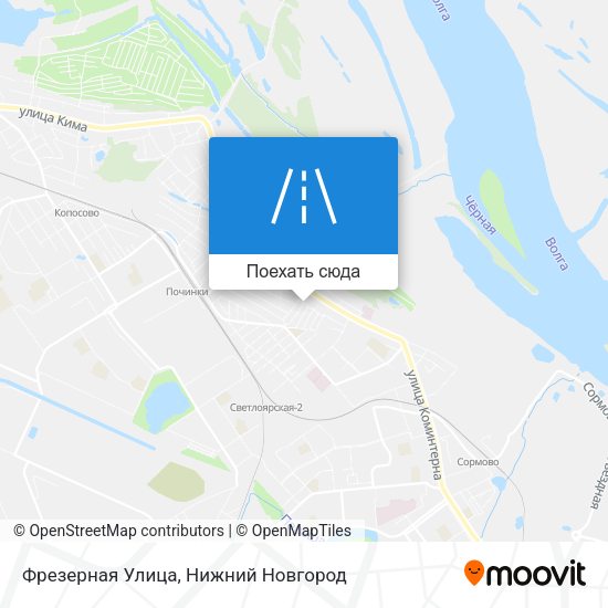 Карта Фрезерная Улица