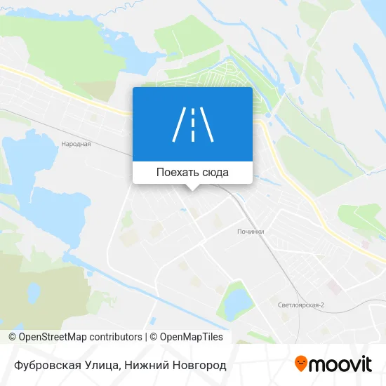 Карта Фубровская Улица