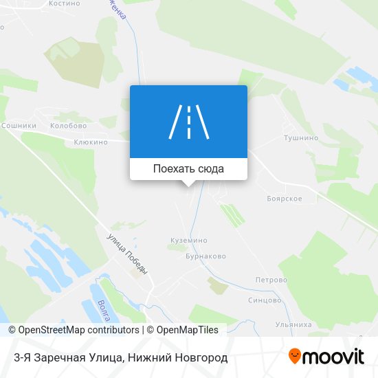 Карта 3-Я Заречная Улица