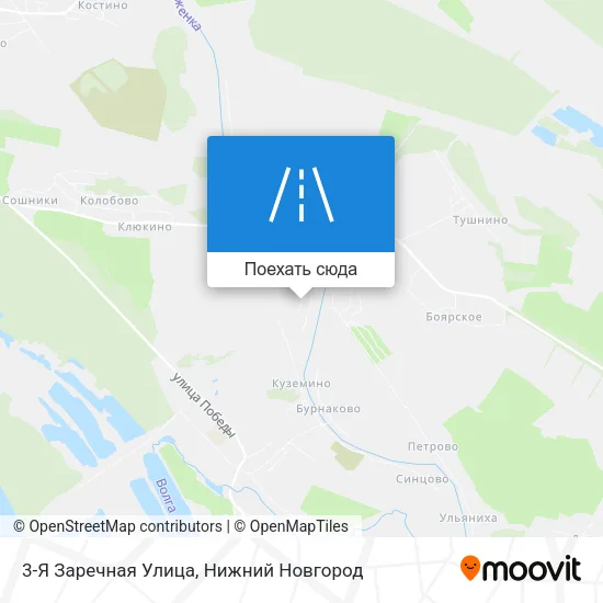 Карта 3-Я Заречная Улица