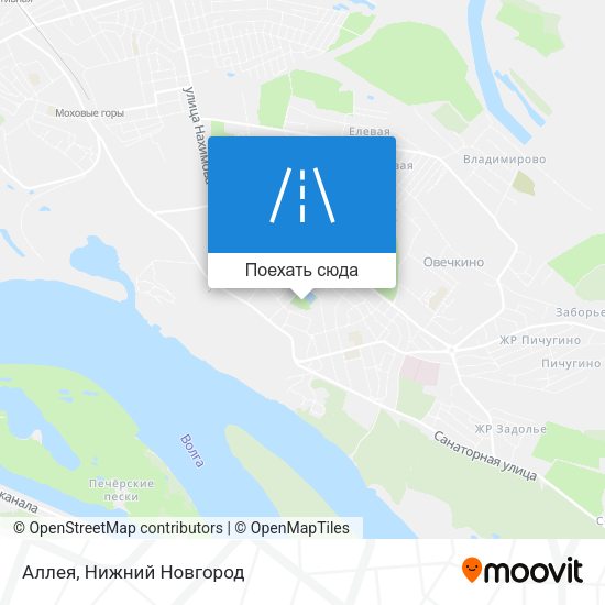 Карта Аллея