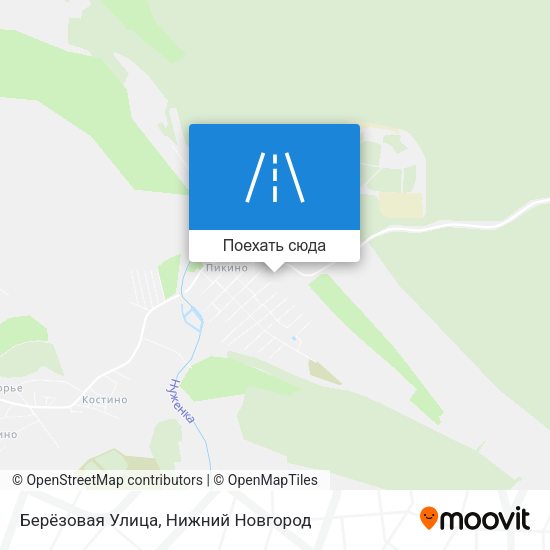 Карта Берёзовая Улица