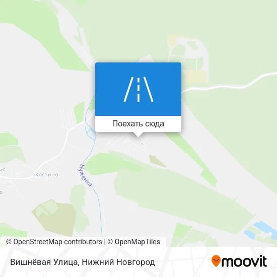Карта Вишнёвая Улица
