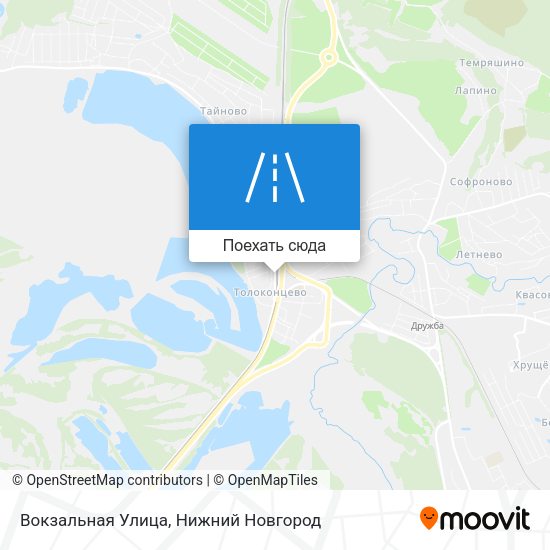 Карта Вокзальная Улица