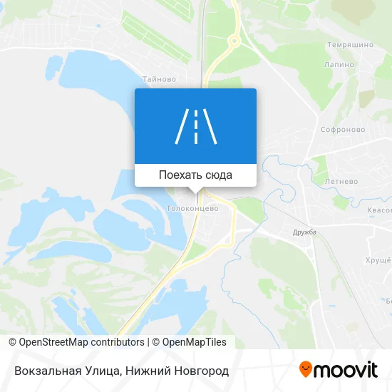 Карта Вокзальная Улица