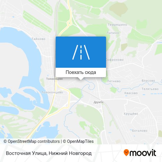 Карта Восточная Улица
