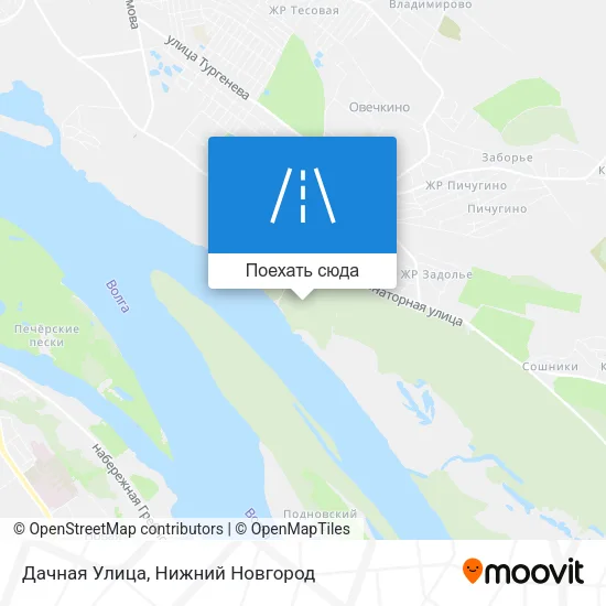 Карта Дачная Улица