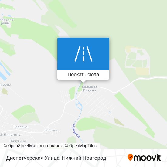 Карта Диспетчерская Улица