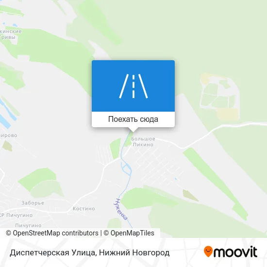 Карта Диспетчерская Улица