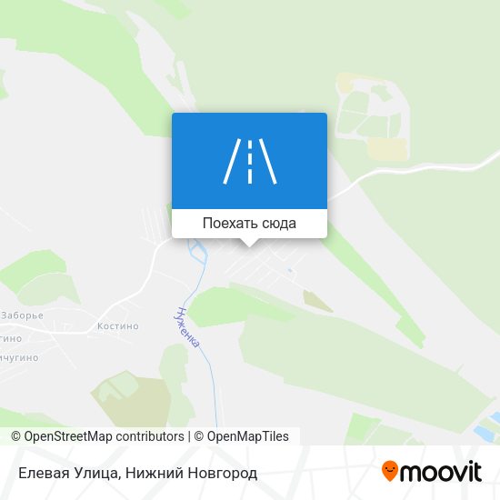 Карта Елевая Улица