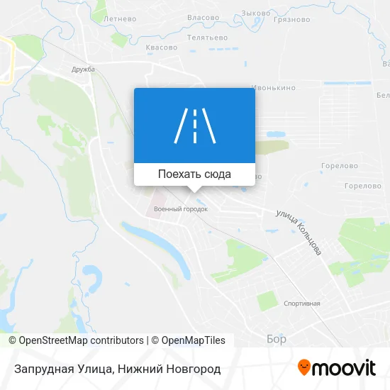 Карта Запрудная Улица