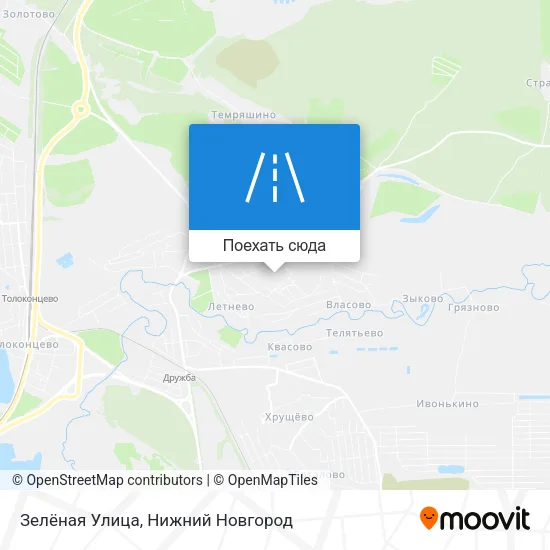 Карта Зелёная Улица