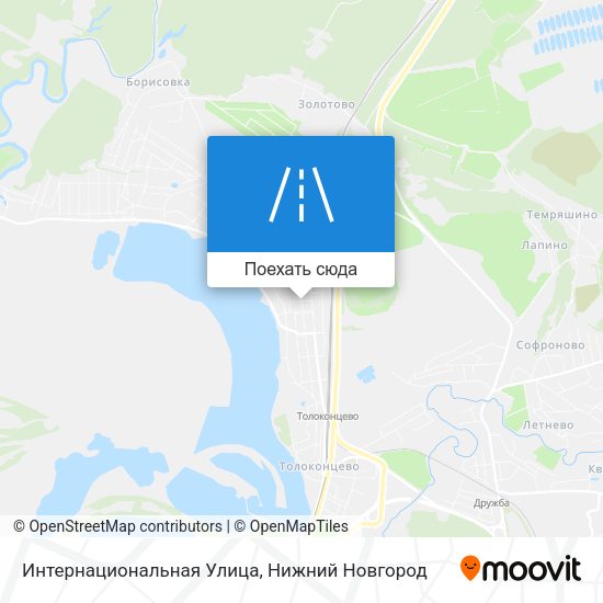 Карта Интернациональная Улица