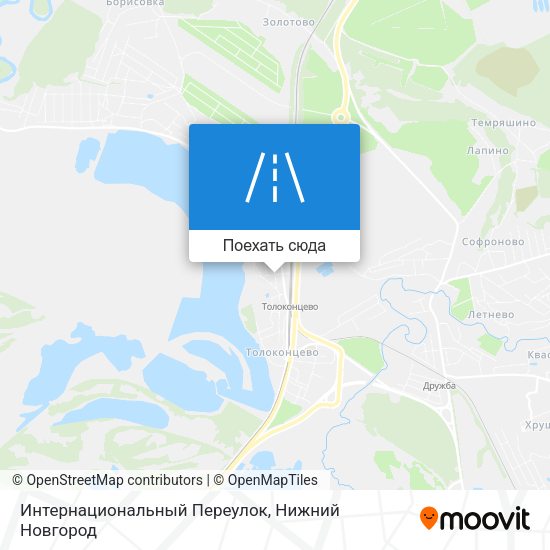 Карта Интернациональный Переулок